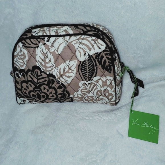 NWT Vera Bradley Zip Cosmetic Bundle Key West Vines - Picture 9 of 16